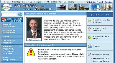 assessor tax county la property taxes 2009