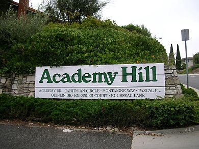 Academy Hill neighborhood in Palos Verdes Peninsula 90274