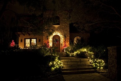 Palos Verdes homes Christmas lights