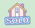 Placeholder illustrated image indicating sold underneath it to represent properties that don't have a picture.