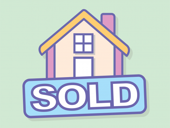 Placeholder illustrated image indicating sold underneath it to represent properties that don't have a picture.