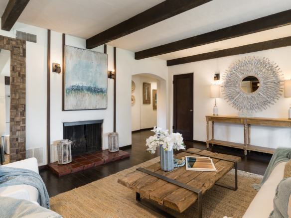 213 Colorin living room fireplace