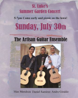 Palos Verdes Enjoys St. Luke's Summer Garden Concert!