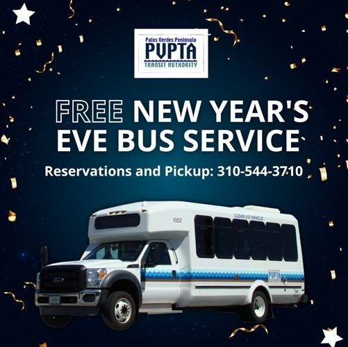 Palos Verdes Transit Offers New Years Rides!